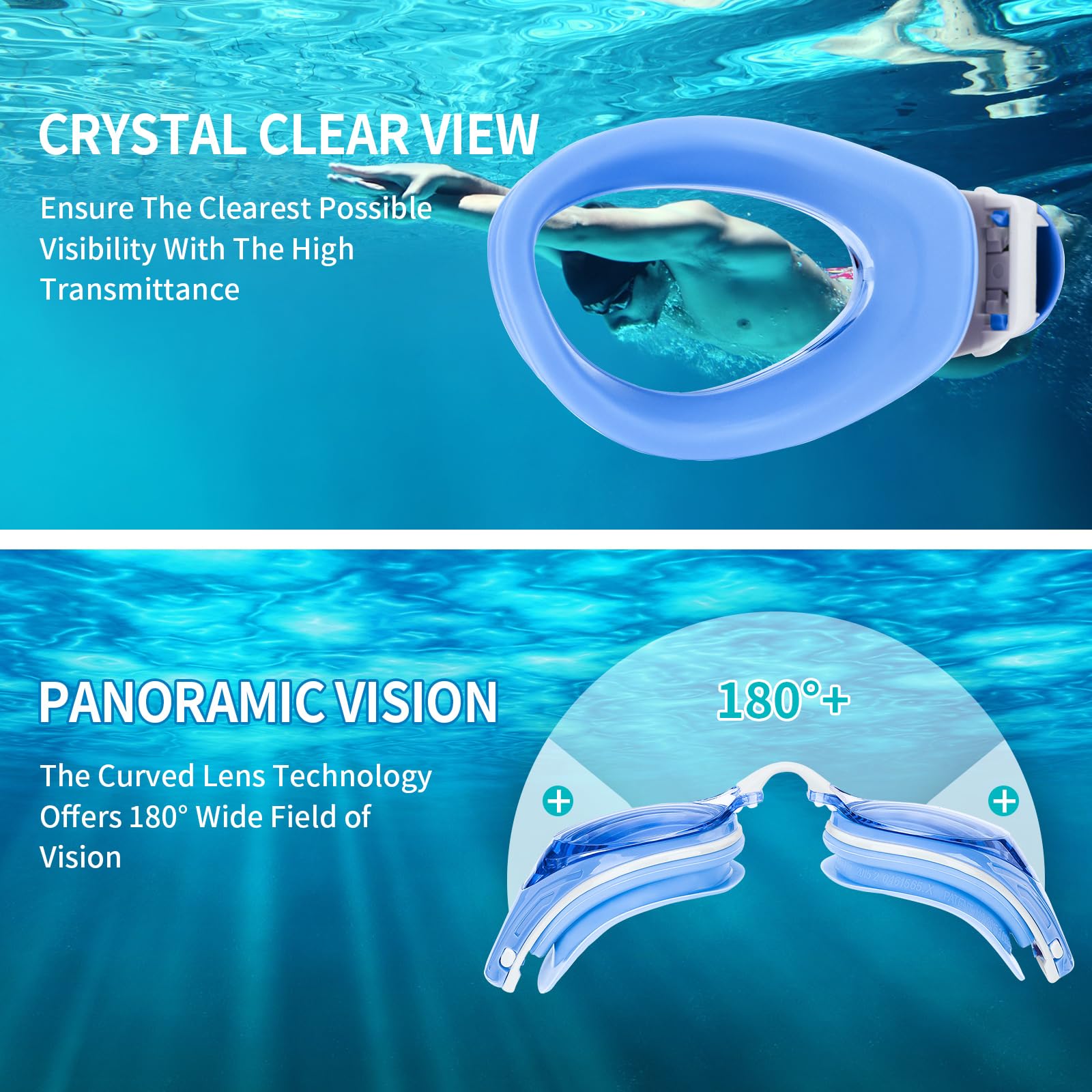 iGym Swim Goggles ShortSighted,Nearsighted Optical Swimming Goggles Anti-Fog UV Protection Adjustable Buckle For Women Men - Image 6